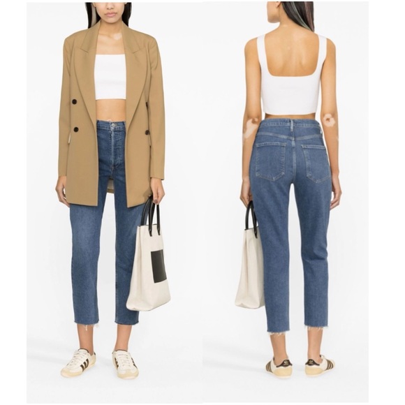 AGOLDE Riley High Rise Straight Crop Jean - Picture 13 of 14